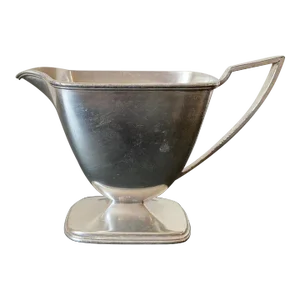 Vintage Art Deco Silver Creamer Pitcher by Pairpoint