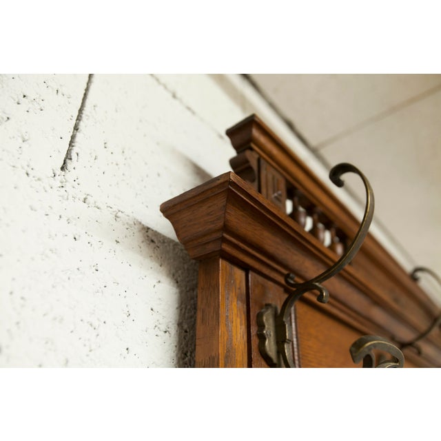 Late 19th Century Napoleon III Style Walnut Wardrobe with 3 Mirrors and Marble, 1890s For Sale - Image 14 of 18