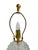 Vintage Pressed Glass Table Lamp With Custom Scalamandre Style Tiger Print Shade For Sale - Image 6 of 11