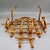 Vintage French Mid-Century Burnt Bamboo & Rattan 6-Hook Coat & Hat Rack, Wall Mount For Sale - Image 4 of 9
