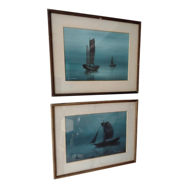 Aguri Yoshida, Japanese Watercolours, 1930, Watercolor For Sale