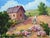 Original Carmel Valley Gardener Landscape, Signed Oil Painting Painting of a Carmel Valley Gardener by Ray Barton...