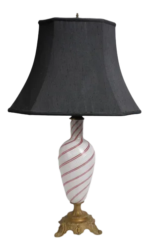 Murano Table Lamp Mezza Filigrana by Dino Martens for Aureliano Toso