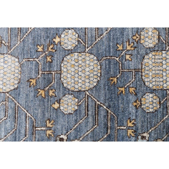 Gray Traditional Contemporary Samarkand Ivory Rug Blossom" by Doris Leslie Blau For Sale - Image 8 of 9