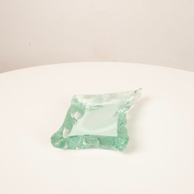 Mid-Century Modern Crystal Ashtray from Fontana Arte, Italy, 1950s For Sale - Image 3 of 17