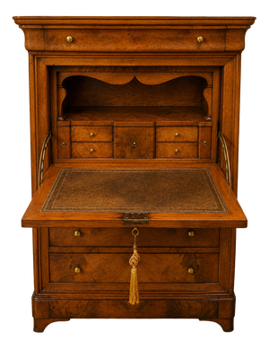 19th Century Louis Philippe Secretary Desk in Walnut