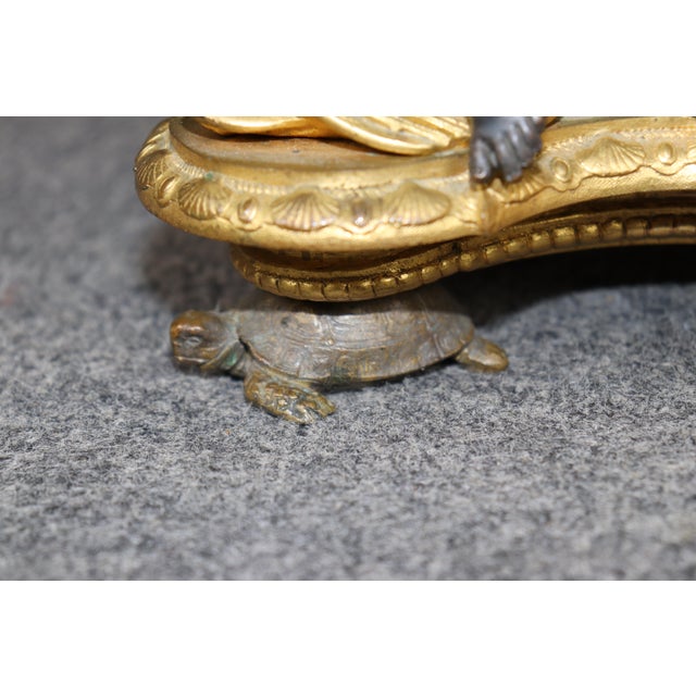 French Late 19th Century Napoleonic Patinated and Gilt Bronze Centerpiece by Auguste Delafontaine For Sale - Image 3 of 14