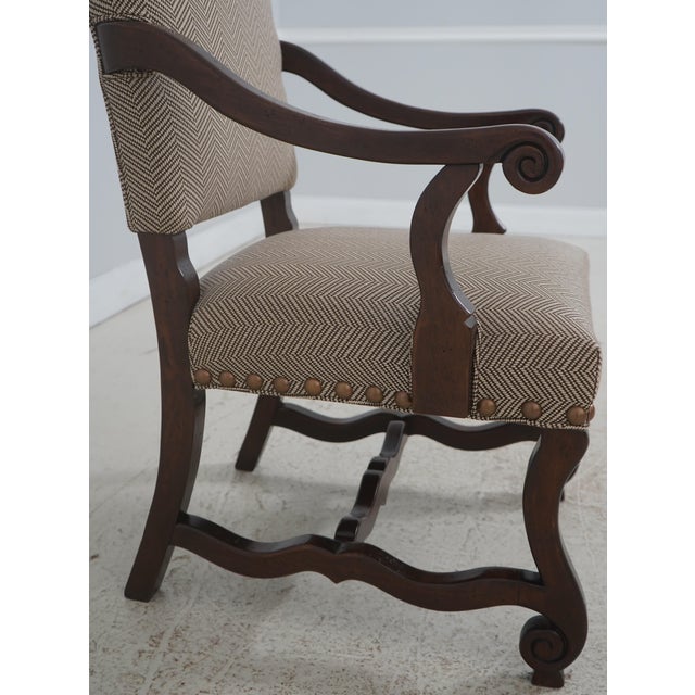 Set of 10 Continental Style Upholstered Dining Chairs For Sale In Philadelphia - Image 6 of 18