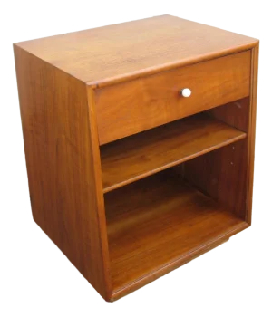 1960 Kipp Stewart Drexel Declaration Walnut Nightstand End Table