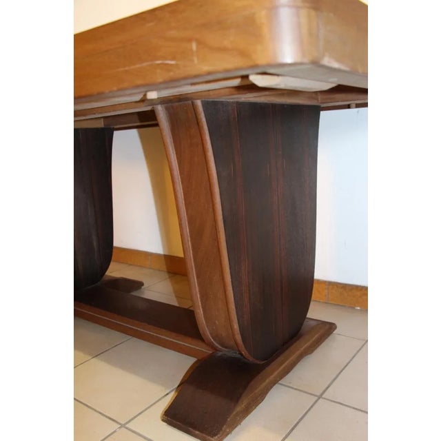 1930s Art Deco Macassar Ebony Dining Table, 1930s For Sale - Image 5 of 13
