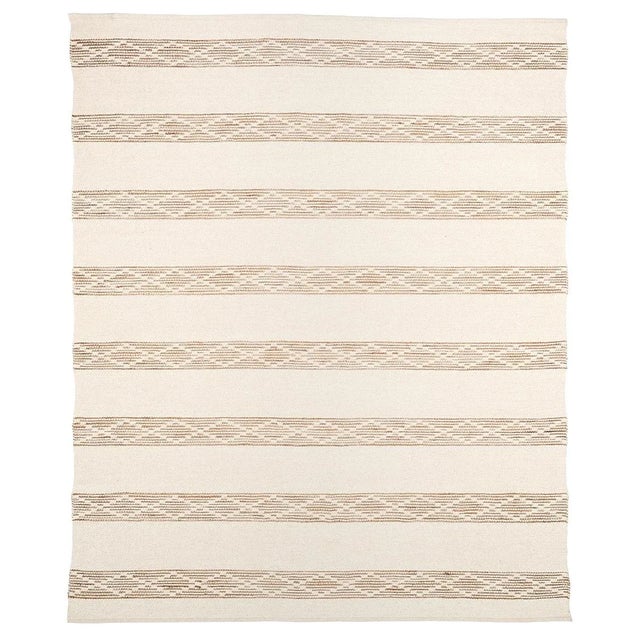 2020s Schumacher Sequoia Stripe 8' x 10' Jute Rug in Natural For Sale - Image 5 of 5
