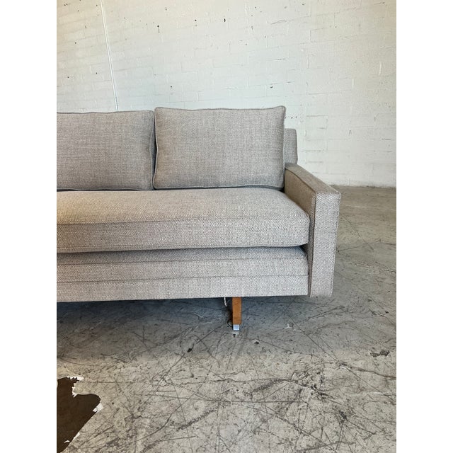 1960s Mid Century Modern Convertible Sleeper Sofa, Newly Upholstered For Sale - Image 5 of 7