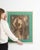 Mid 20th Century France Impressionist Teal Wood Painting For Sale - Image 12 of 15