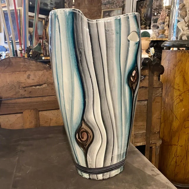 Mid 20th Century 1950s Mid-Century Modern Ceramic Italian Umbrella Stand For Sale - Image 5 of 13