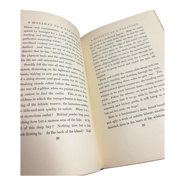 Paper Days Off by Henry Van Dyke — 1908 Reprint (Orig. Copyright 1907) | Arts & Crafts Gilt Cloth For Sale - Image 7 of 12