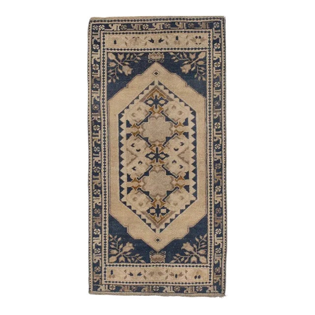 A Vintage Turkish Yastik Rug 1'9 X 3'6 For Sale