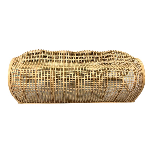 Late 20th Century Rattan Alligator Bench Chairish