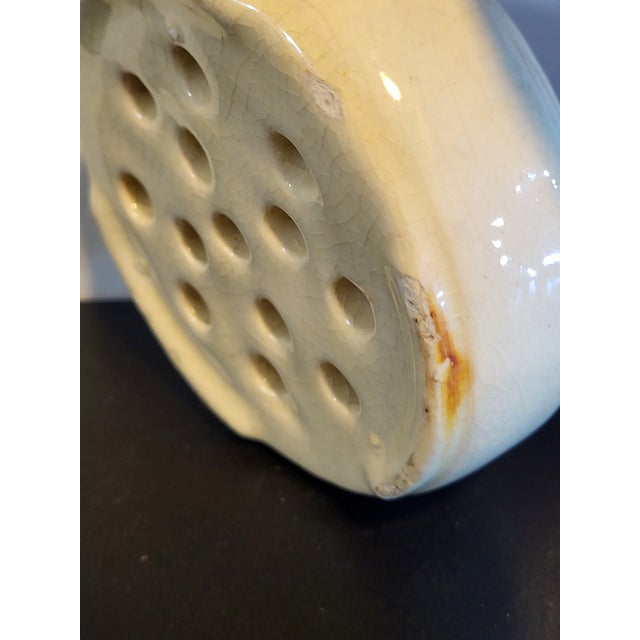 Vintage Ceramic MCM Flower Frog For Sale - Image 9 of 12