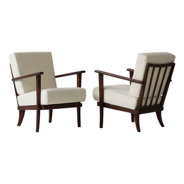 Bouclé Armchairs by Miroslav Navratil, 1970s, Set of 2 For Sale