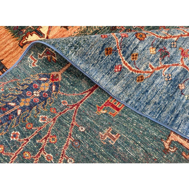 Vintage Persian Gabbeh Wool Landscape Rug – 120x177 Cm For Sale - Image 9 of 18