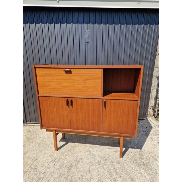 Vintage Scandinavian Teak Highboard, 1960s For Sale - Image 16 of 16
