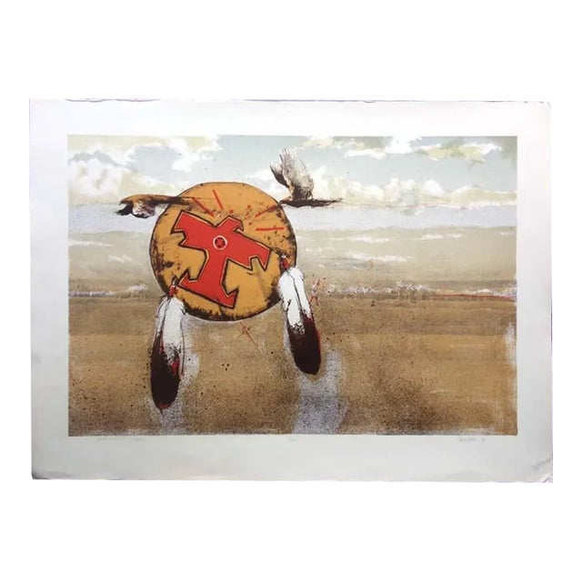 Larry Fodor "Shield Series 1" Serigraph on Paper Hand Signed For Sale