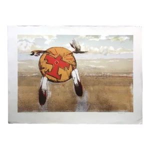 Larry Fodor "Shield Series 1" Serigraph on Paper Hand Signed
