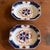 Mid 19th Century Antique Gaudy Welsh Crescent Pinwheel Flow Blue Set of 2 Vegetable Dishes, Circa 1840s For Sale - Image 5 of 12