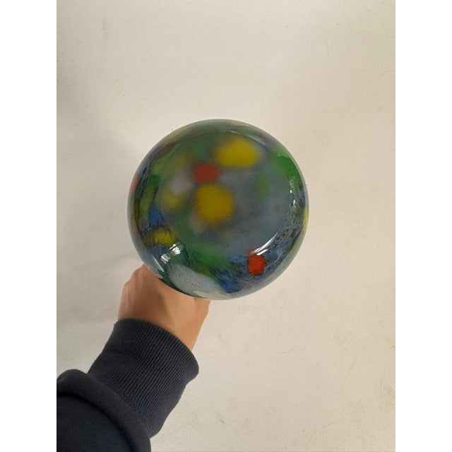 Glass Italian Blown Glass Vase with a Slender Silhouette, 1950s For Sale - Image 7 of 12