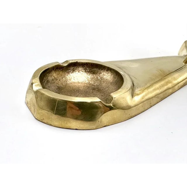 Metal Mig 21 Desk Plane Model in Brass, 1950s For Sale - Image 7 of 10