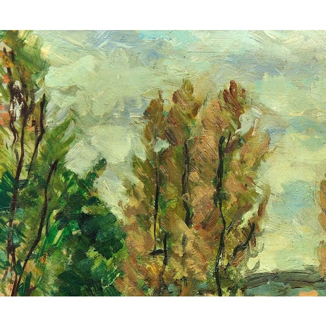 Henri Joseph Pauwels, Wooded Landscape, 1966, Oil Painting, Framed For Sale - Image 6 of 18