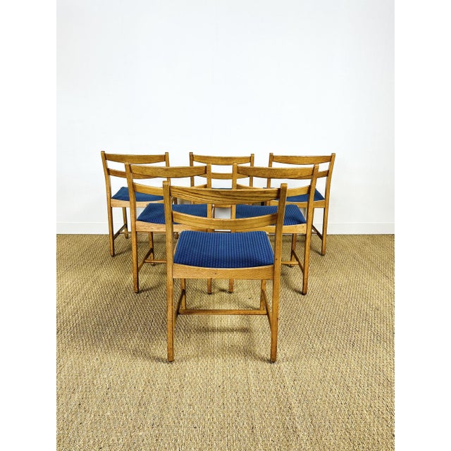 Vintage Scandinavian Oak Chairs, 1960, Set of 6 For Sale - Image 6 of 15