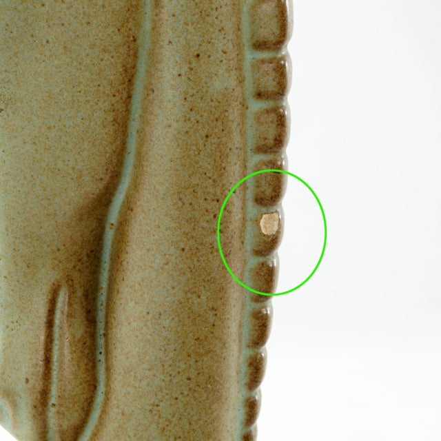 Green Mid Century Ceramic Horse Head Sculpture Eric Olsen Haeger Potteries 1963 For Sale - Image 8 of 9