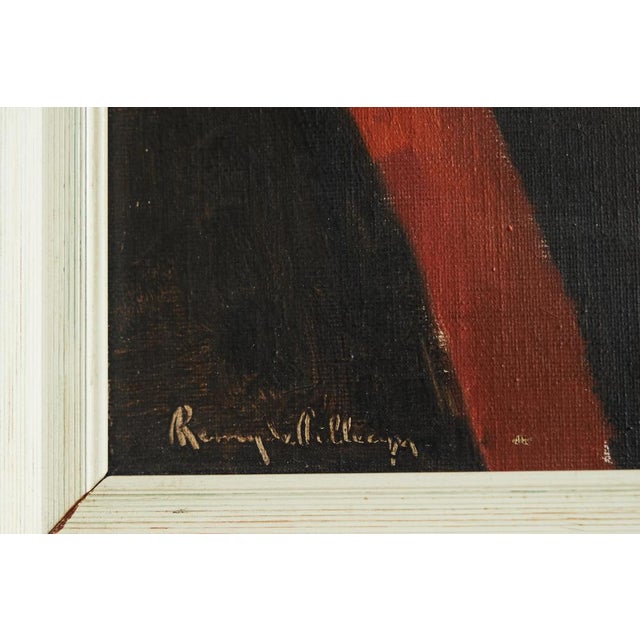 Remy De Pillecyn, Man with Hat, Oil on Canvas, 1964, Framed For Sale - Image 8 of 11