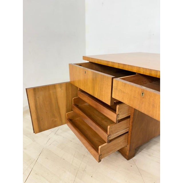 Vintage Art Deco Desk in Walnut, 1928 For Sale - Image 8 of 14