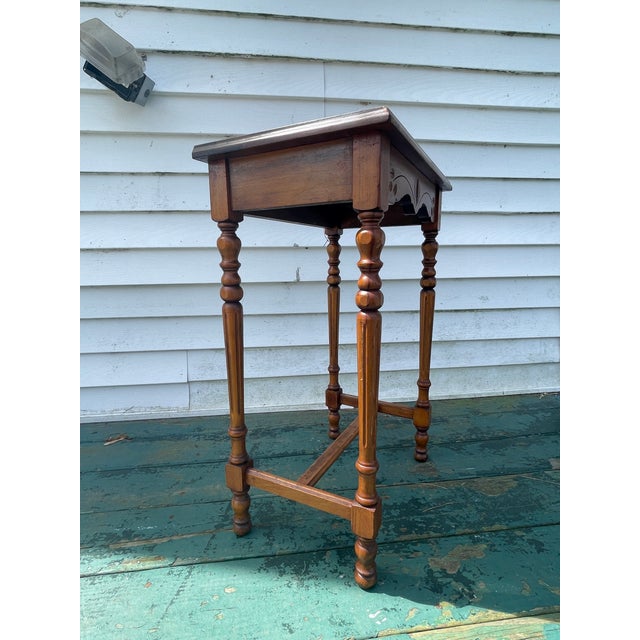 1920s Cherry End Table For Sale - Image 9 of 11