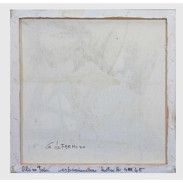 Contemporary Giorgio Lo Fermo, Gray Shape, Oil on Canvas, 2021 For Sale - Image 3 of 4