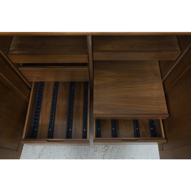 Mid 20th Century Walnut Custom Made Chippendale Cabinet For Sale - Image 4 of 18