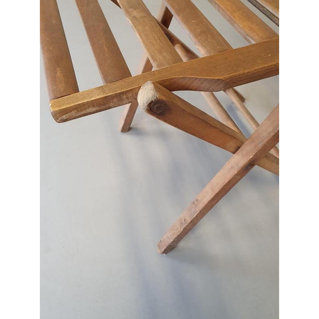 Wood Folding Chairs, 1960s, Set of 5 For Sale - Image 7 of 18