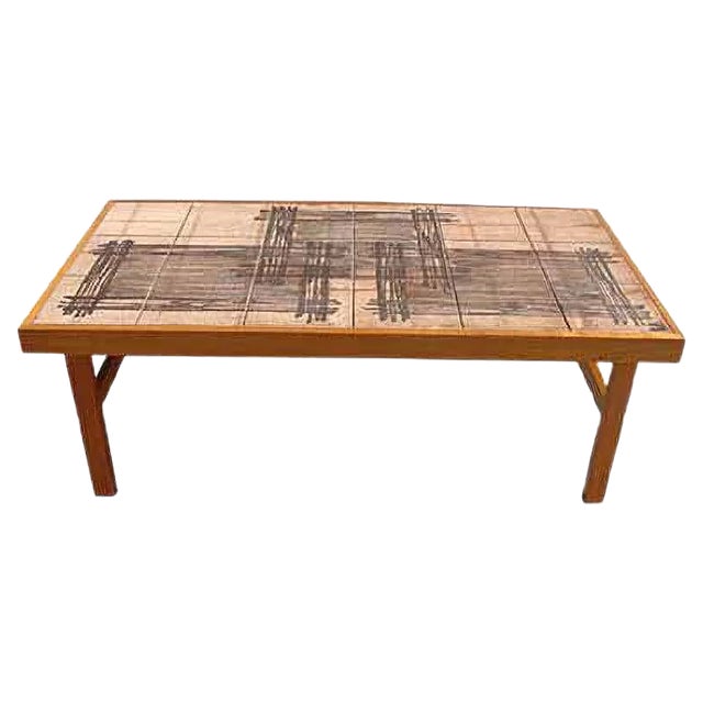 Danish Tiled Coffee Table from Trioh, 1960s For Sale