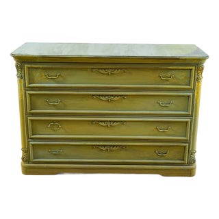 Vintage Dresser with Embossed Details For Sale
