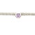 Lehrer Designs Amethyst TorusRing Sterling Silver Link Necklace With Diamonds For Sale - Image 4 of 5