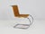 Silver MF10 Cantilever Chairs in Woven Straw by Ludwig Mies van der Rohe for Thonet, 1970, Set of 5 For Sale - Image 8 of 16