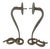 Bronze Wall Sconces with Snake, Set of 2 For Sale