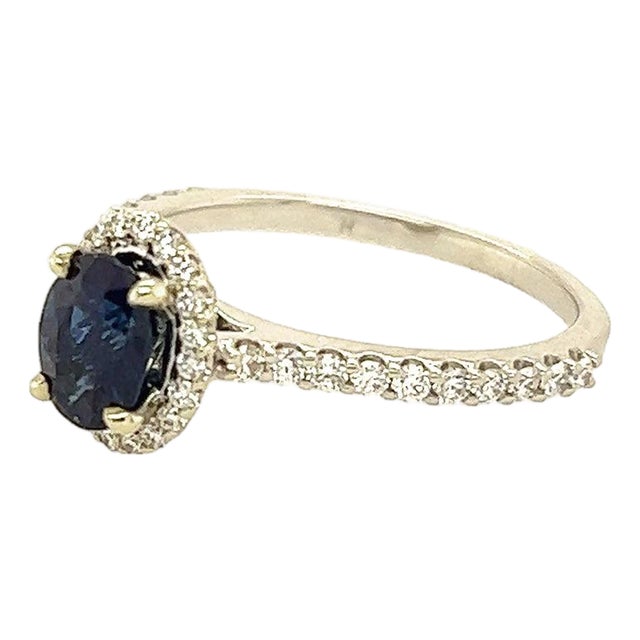 Late 20th Century Sapphire Ring, Size 7 For Sale