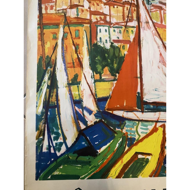 Côte d'Azur Poster by Marcel Limouse, 1960 For Sale - Image 6 of 14