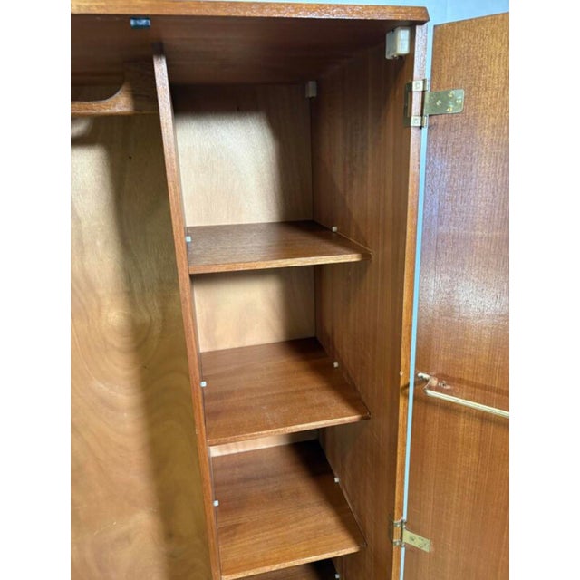Brown Vintage Teak Double Wardrobe from Stonehill, 1960s For Sale - Image 8 of 15