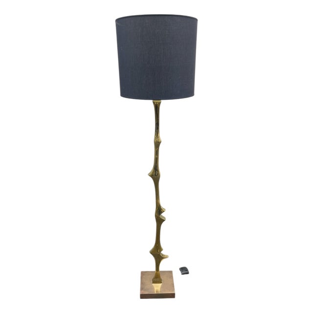 Vintage Sculptural Bronze Floor Lamp by Willy Daro, 1970s For Sale