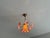 Glass Vintage Murano Glass Ruffled Floral Pendant Light – Pink Swirl & Daisy Shades For Sale - Image 7 of 18