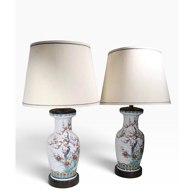 Mid 20th Century Chinese Style Ceramic Lamps by Frederick Cooper - Pair For Sale In New York - Image 6 of 18